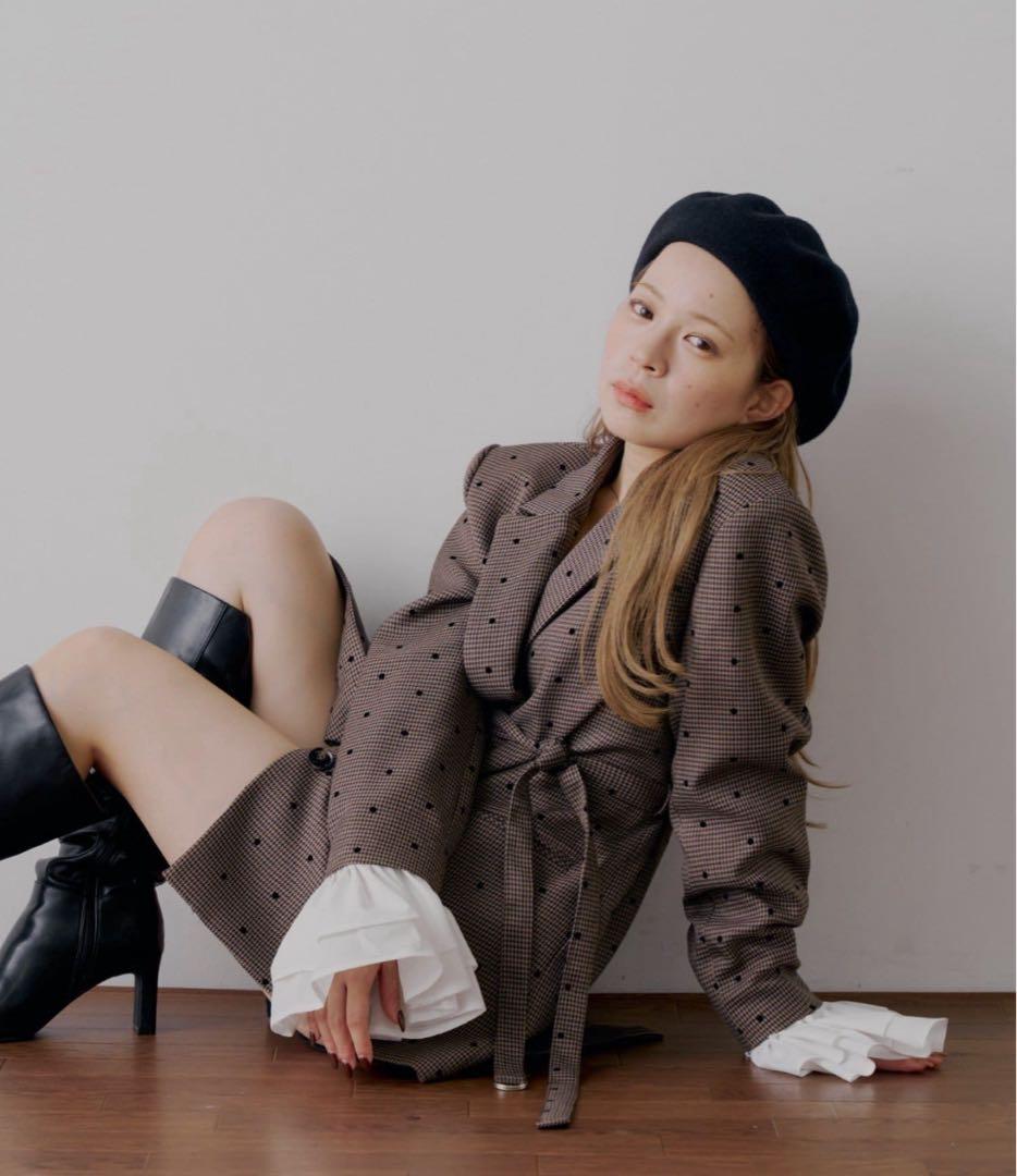 Chico 袖フリルオーバージャケット　yuzuコラボ