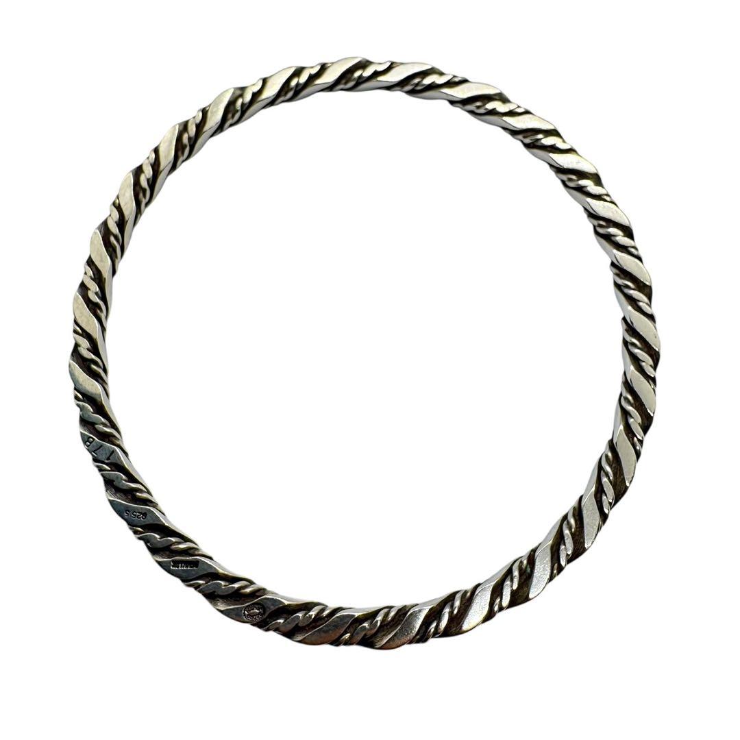   17B バングル　ツイスト　ロープ　925S