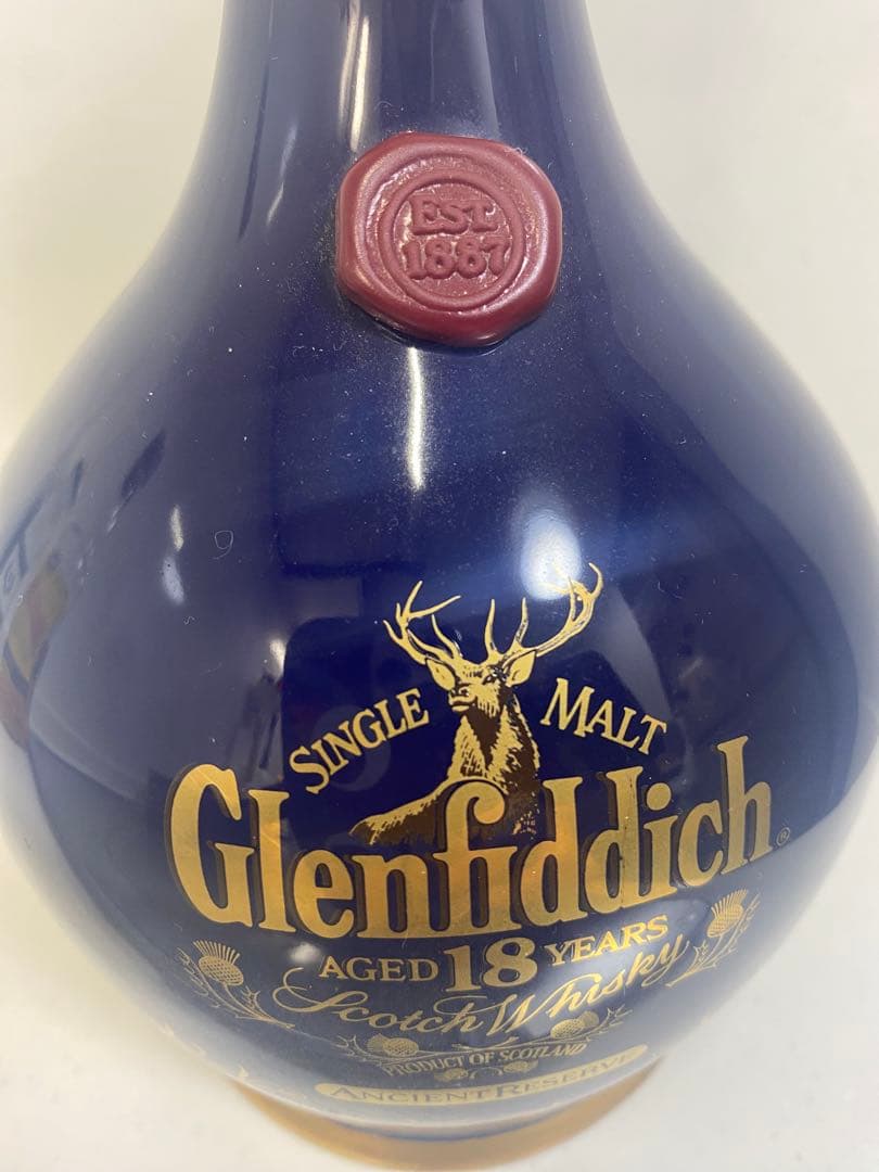 Glenfiddich 18 Years シングルモルトウイスキー 陶器ボトル