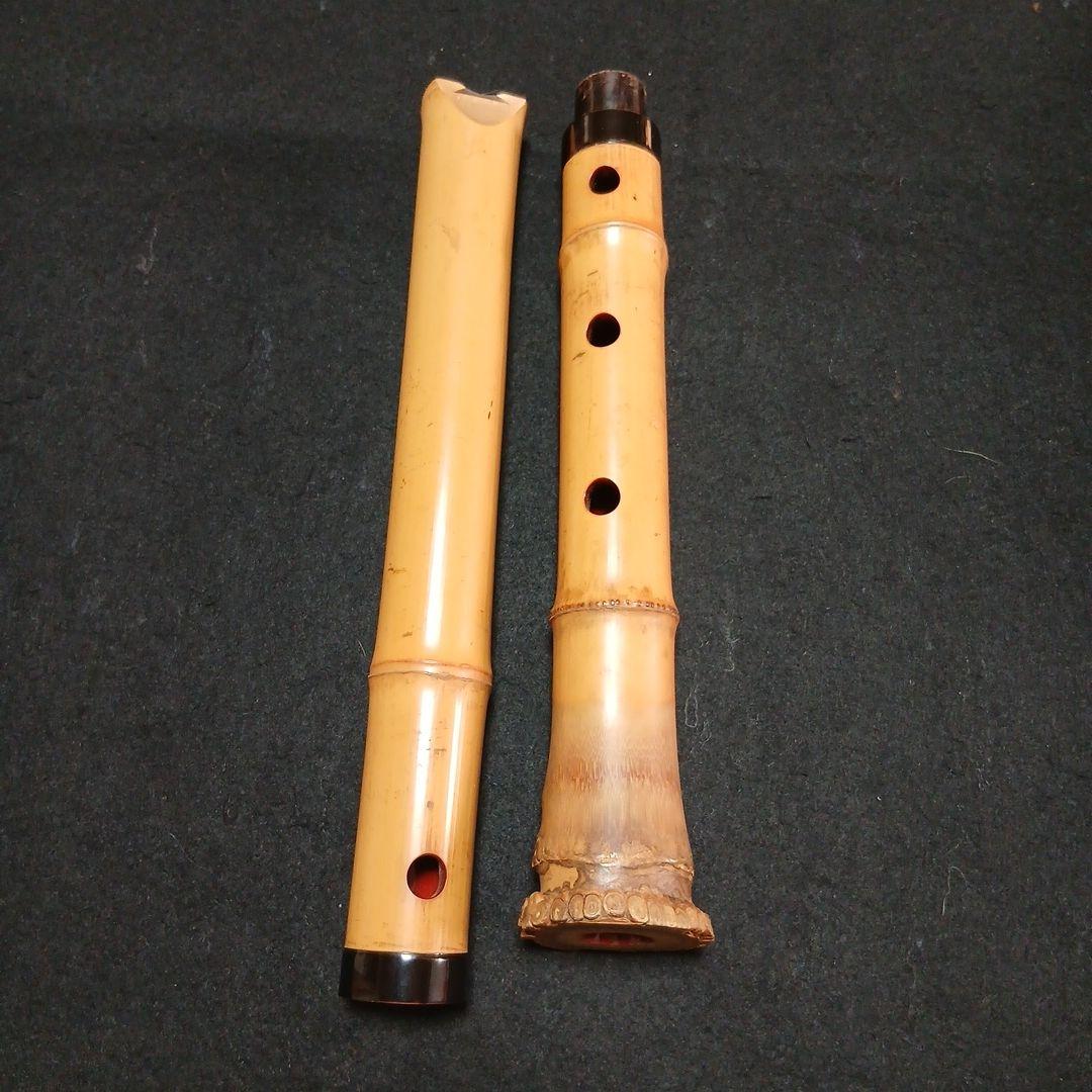 た*ん様 和楽器　尺八　本体 銘有　竹製 5穴　縦笛　和楽