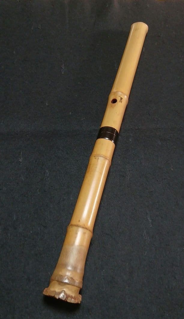 た*ん様 和楽器　尺八　本体 銘有　竹製 5穴　縦笛　和楽