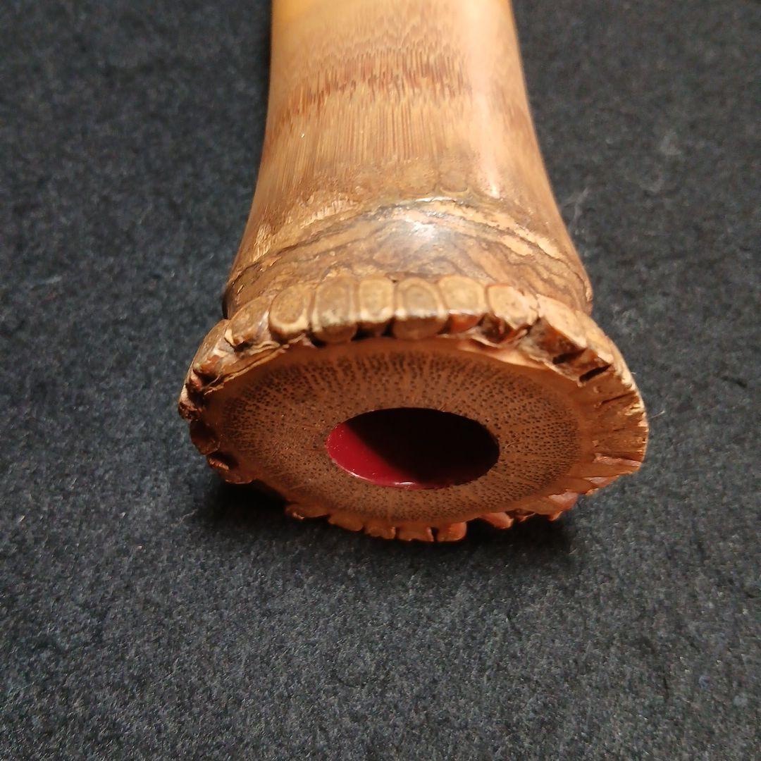 た*ん様 和楽器　尺八　本体 銘有　竹製 5穴　縦笛　和楽