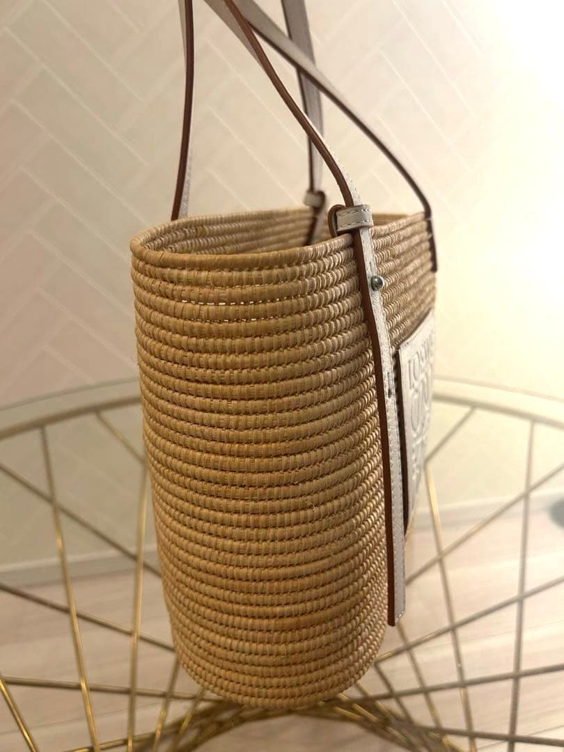 LOEWE スクエアバスケットバッグ (バックインバック付き)