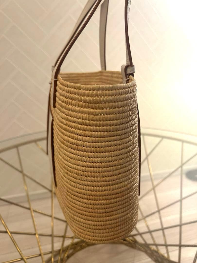 LOEWE スクエアバスケットバッグ (バックインバック付き)