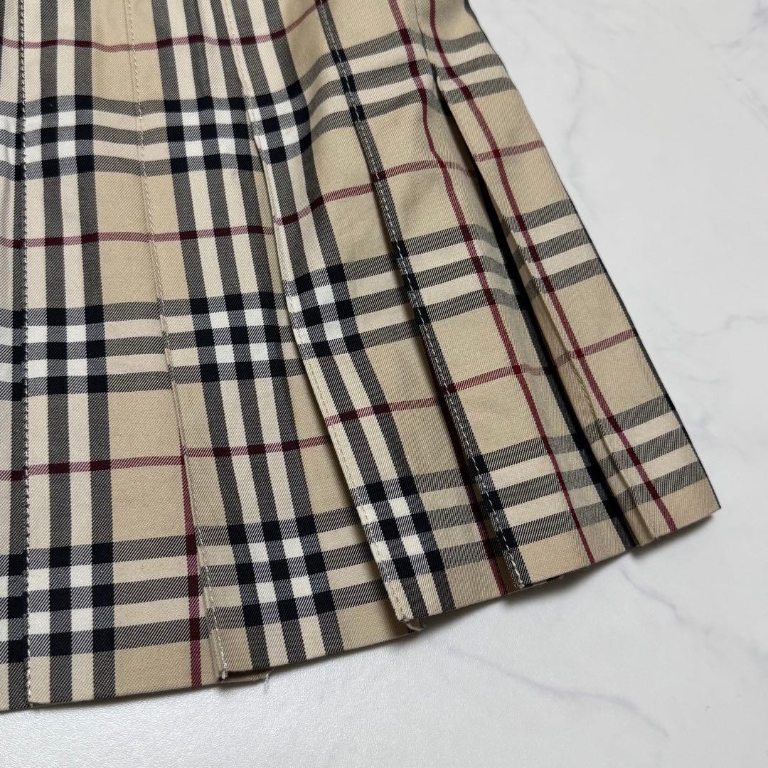 美品 BURBERRY BLUE LABEL ノバチェック プリーツミニスカート