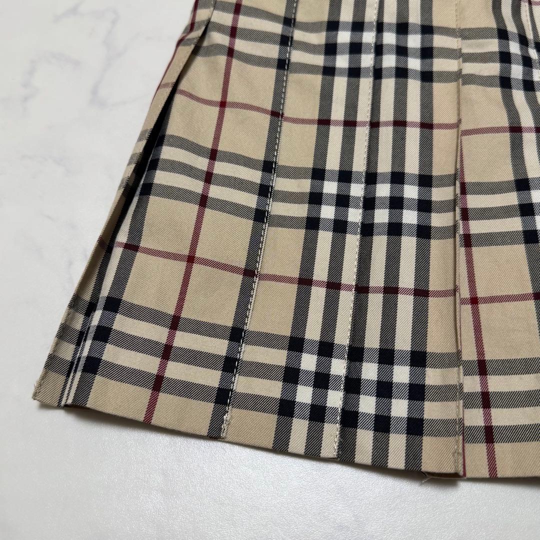 美品 BURBERRY BLUE LABEL ノバチェック プリーツミニスカート