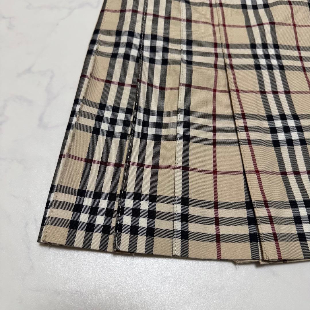 美品 BURBERRY BLUE LABEL ノバチェック プリーツミニスカート