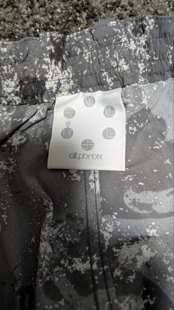 alphenix 迷彩ショートパンツ グレー