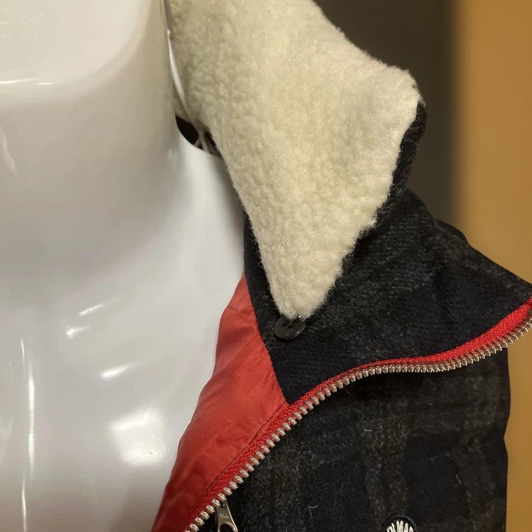 シナコバダウンベスト チェック柄