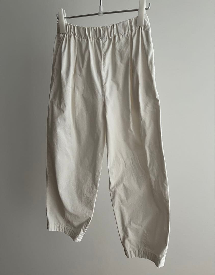 かぐれ　コットンクロップドパンツ　ホワイト