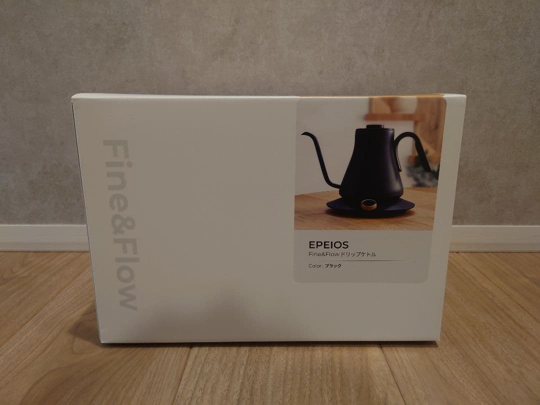 EPEIOS Fine&Flow 電気ケトル ブラック 黒