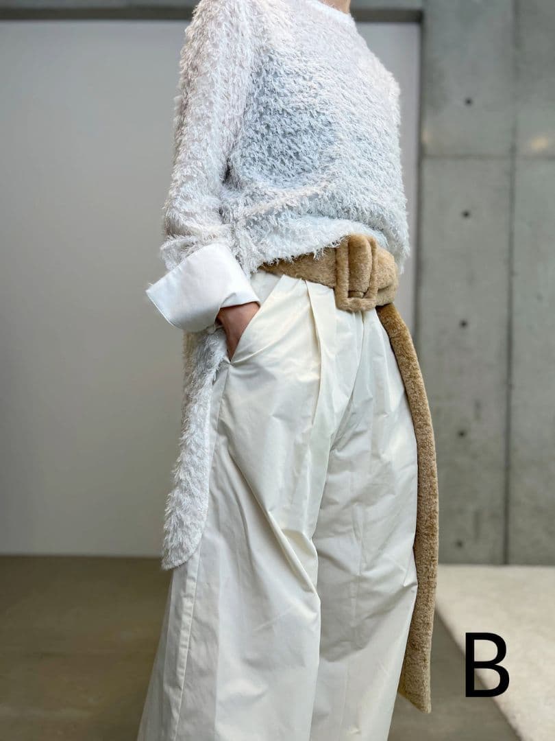 .*様 新品未使用【CHIEKO+】fur tail belt/エコファーロング