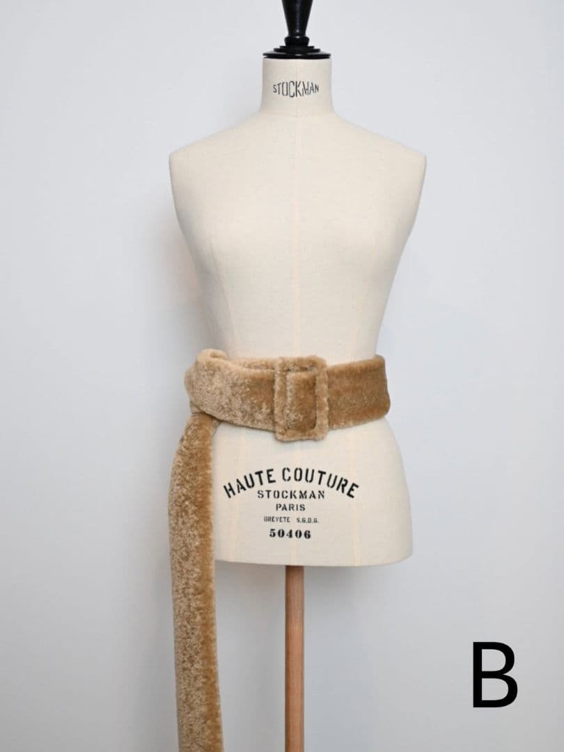 .*様 新品未使用【CHIEKO+】fur tail belt/エコファーロング