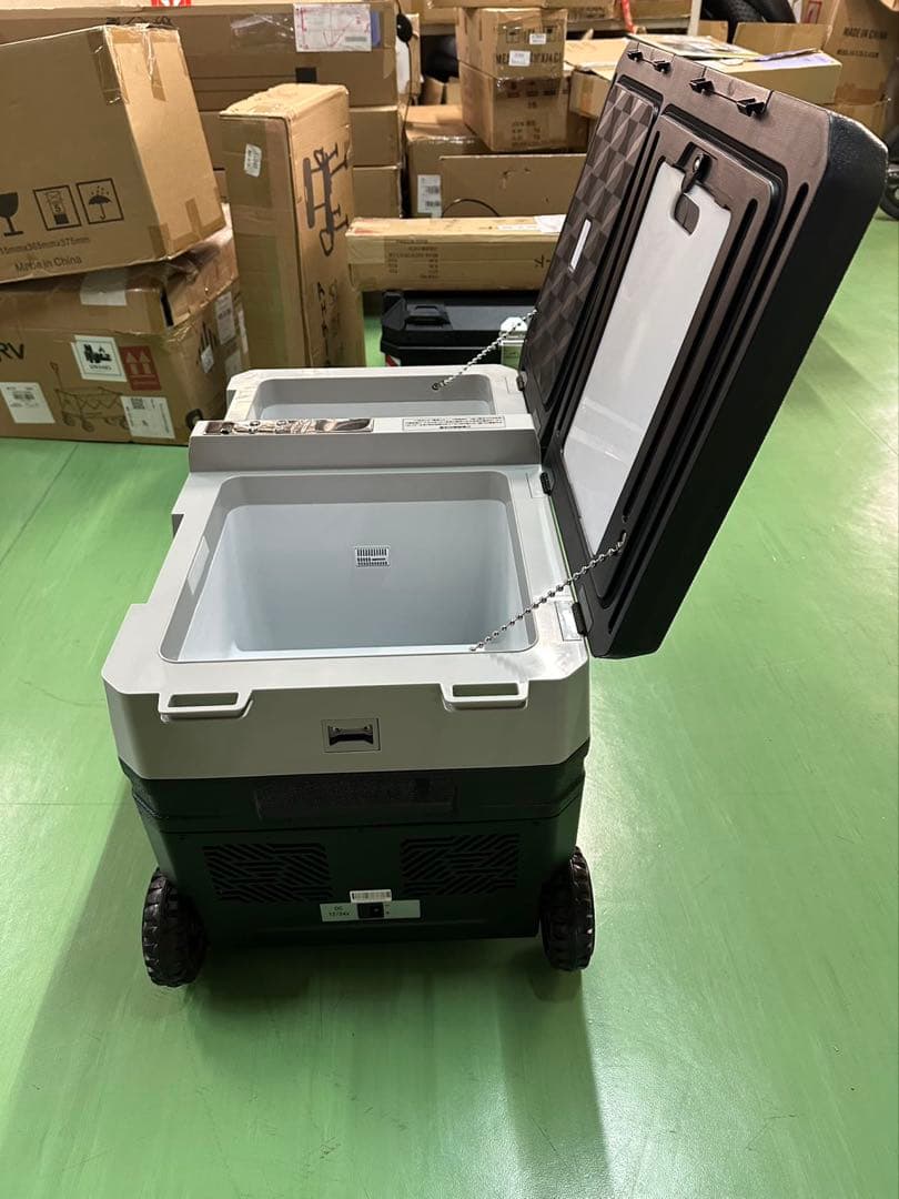 車載冷蔵庫 2室 2枚ドア 42L 冷凍庫 -20~10度 AC/DC電源対応