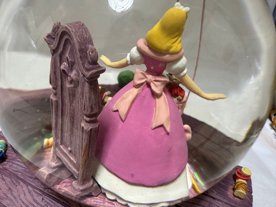 ディズニー シンデレラ オルゴール付き スノーグローブ