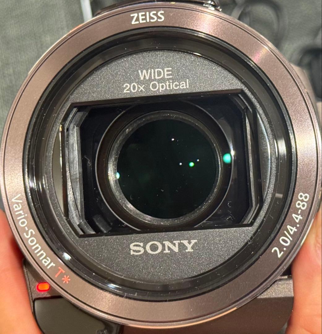 【美品】SONY 4Kビデオカメラ FDR-AX45（ブラウン）