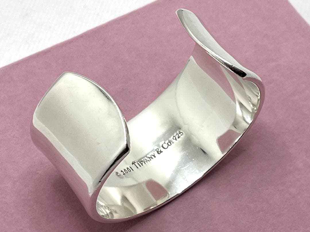 h237 ティファニー　1837 ワイド　カフ　バングル　シルバー　925