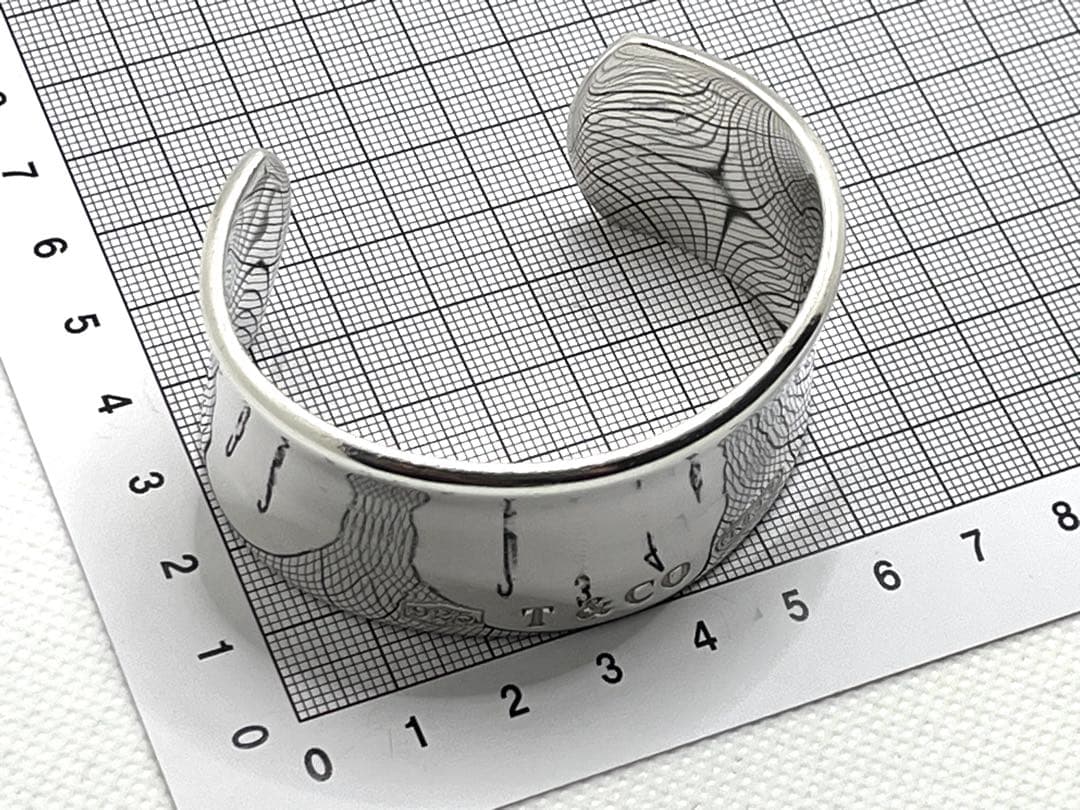 h237 ティファニー　1837 ワイド　カフ　バングル　シルバー　925