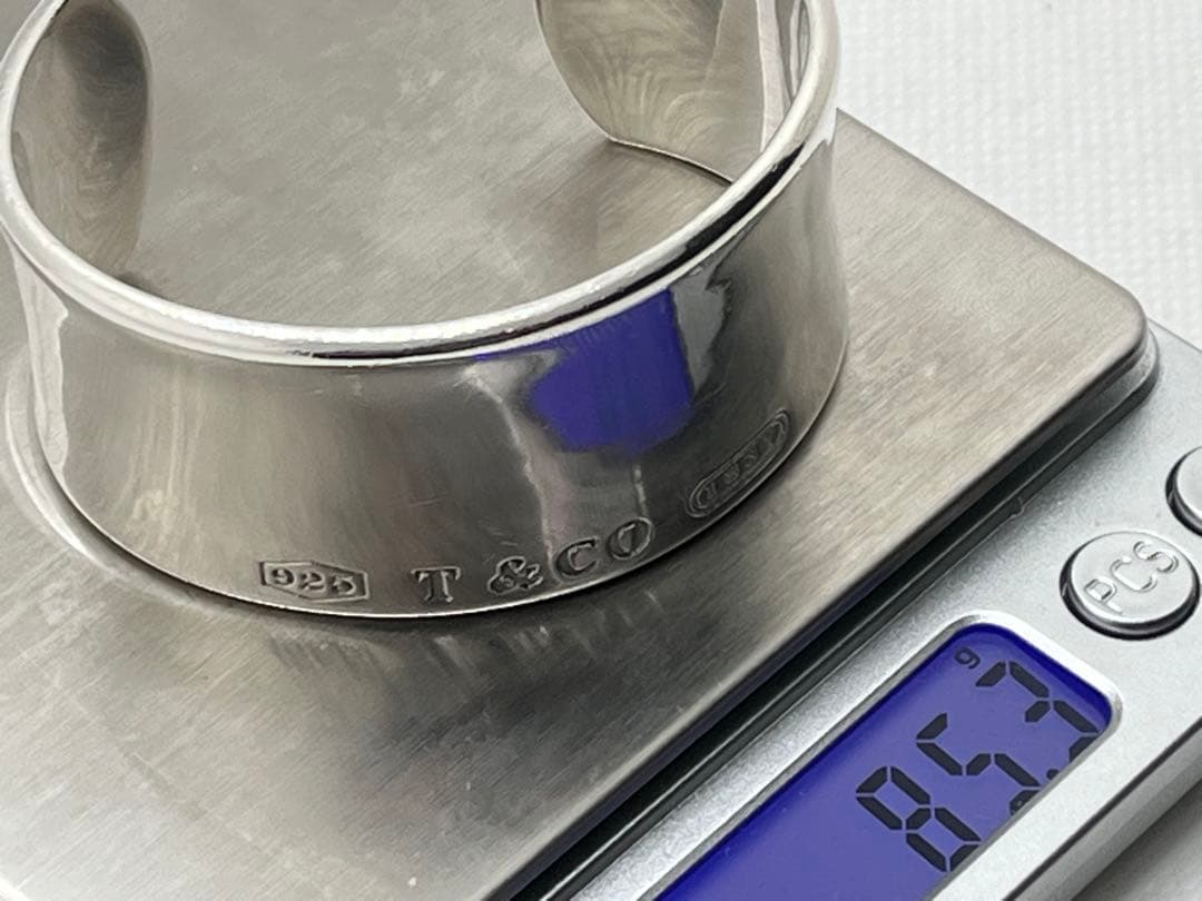 h237 ティファニー　1837 ワイド　カフ　バングル　シルバー　925