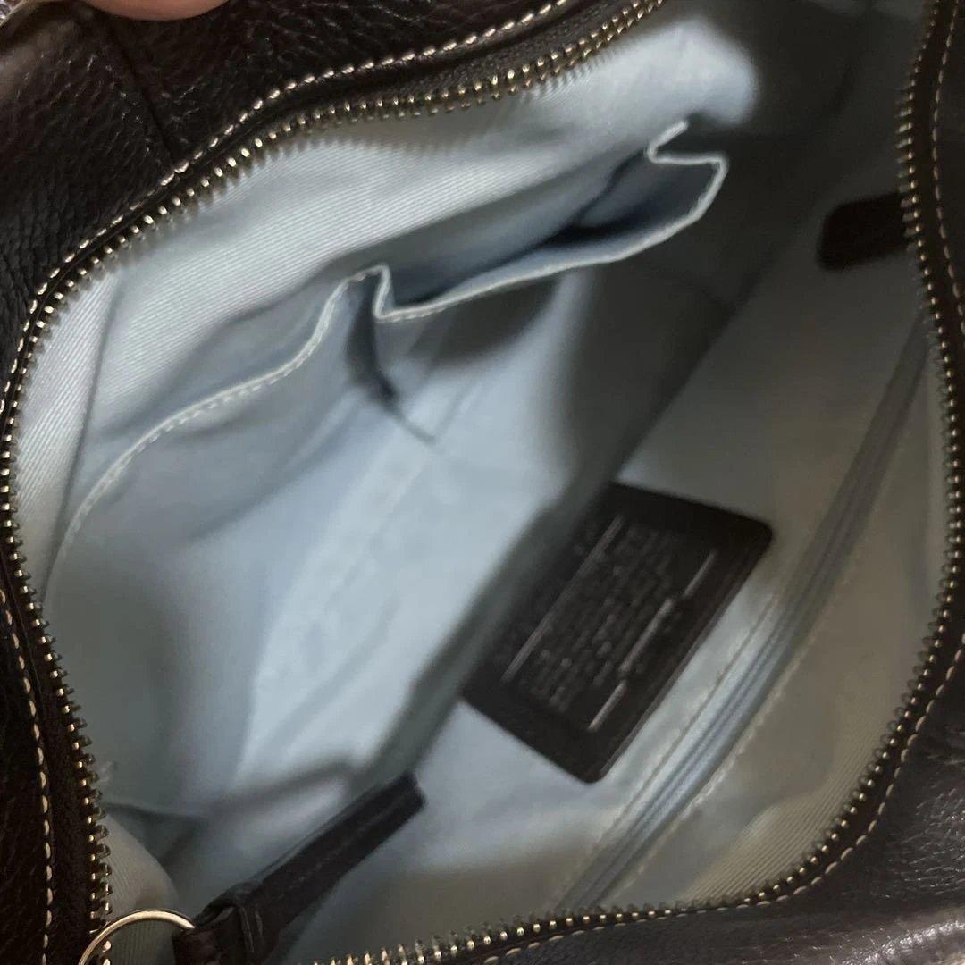 【coach】ショルダーバック　肩がけバック レザーバック　wayバック　黒