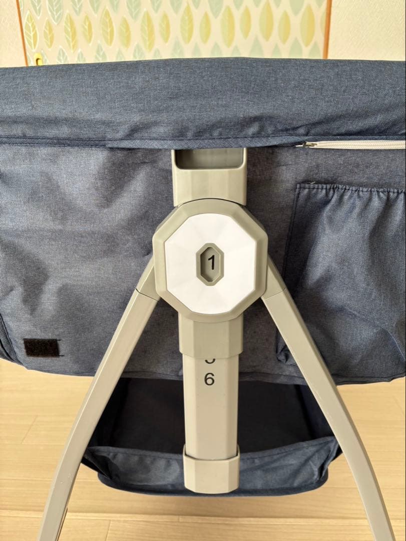 折りたたみ式ベビーベッド ★ブルー★美品★