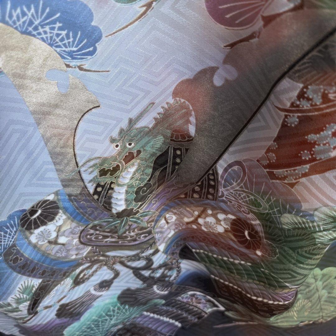 ゆきお　　No31　正絹　男の子お祝い着物　長襦袢付き　産着