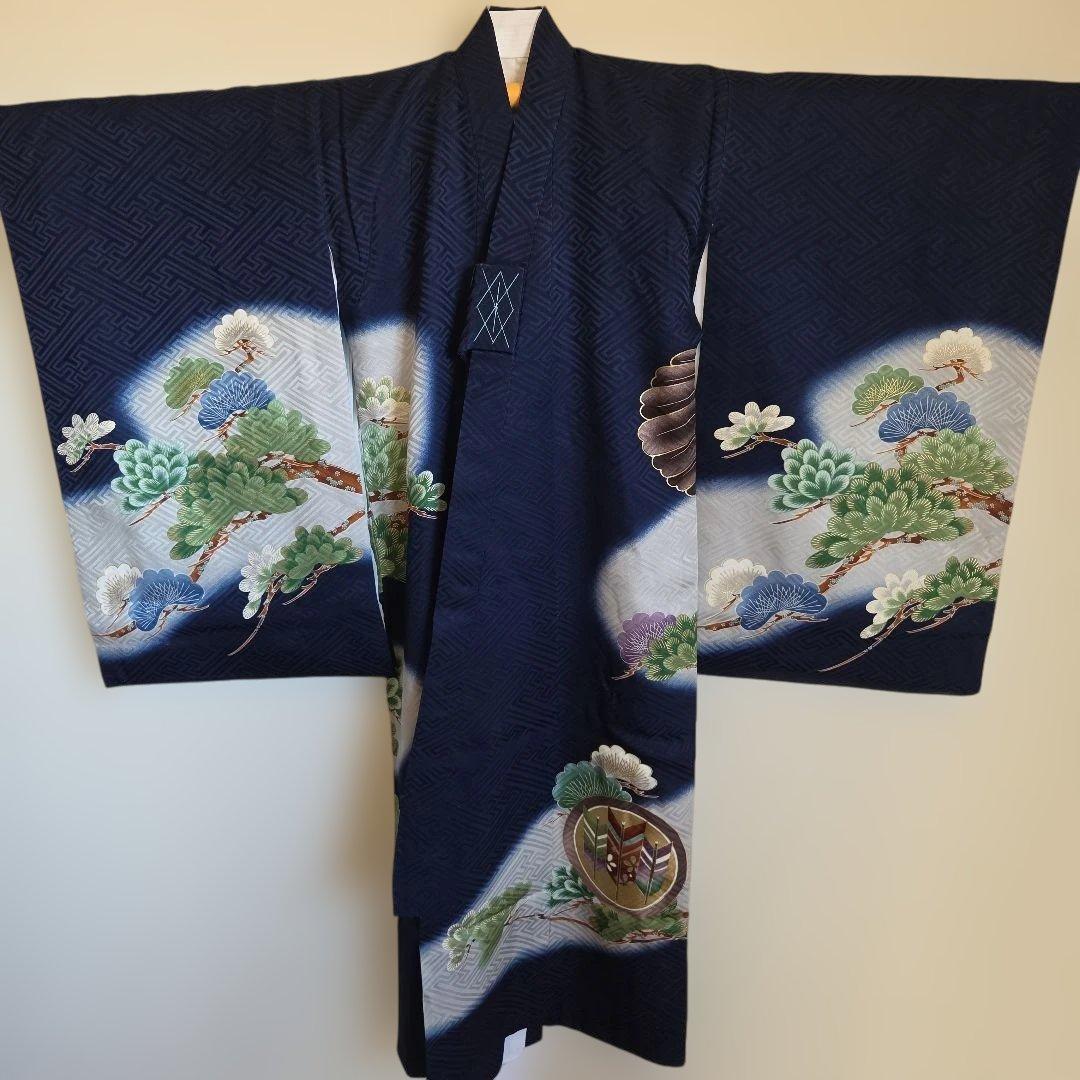 ゆきお　　No31　正絹　男の子お祝い着物　長襦袢付き　産着