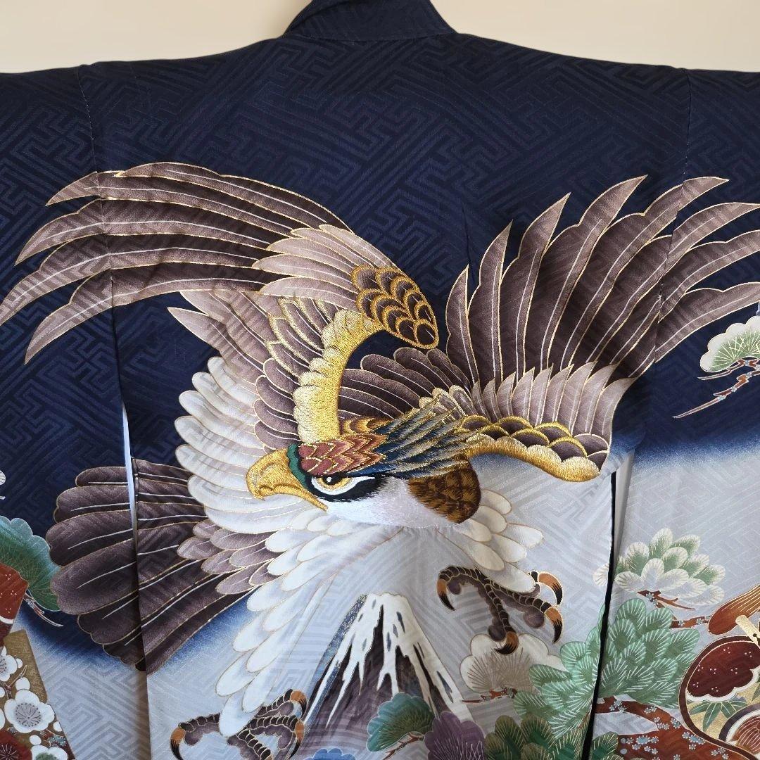 ゆきお　　No31　正絹　男の子お祝い着物　長襦袢付き　産着