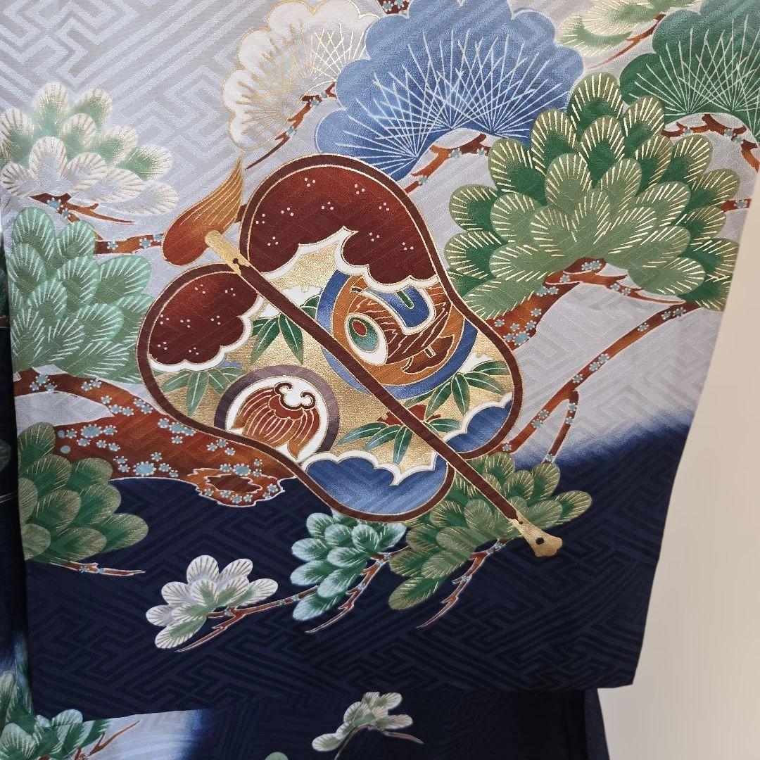 ゆきお　　No31　正絹　男の子お祝い着物　長襦袢付き　産着