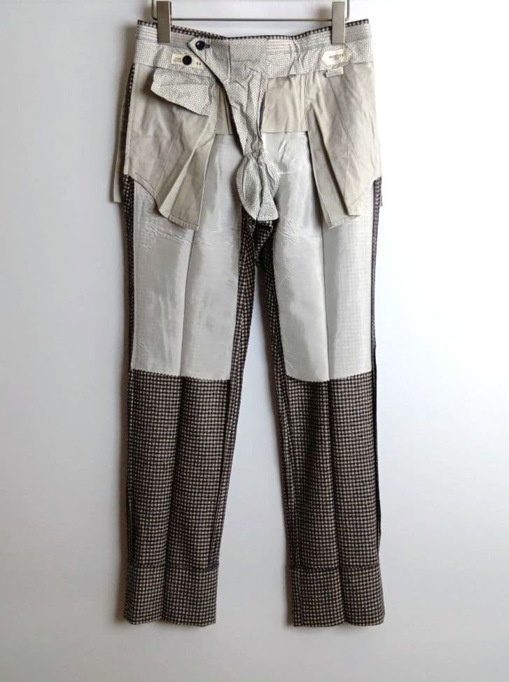 INCOTEX インコテックス スラックス グレーチェック 44 イタリア製