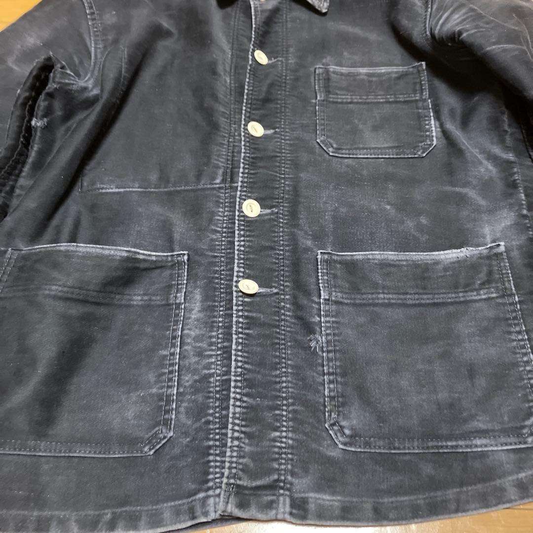 1950年代 ブラックモールスキン カバーオール
