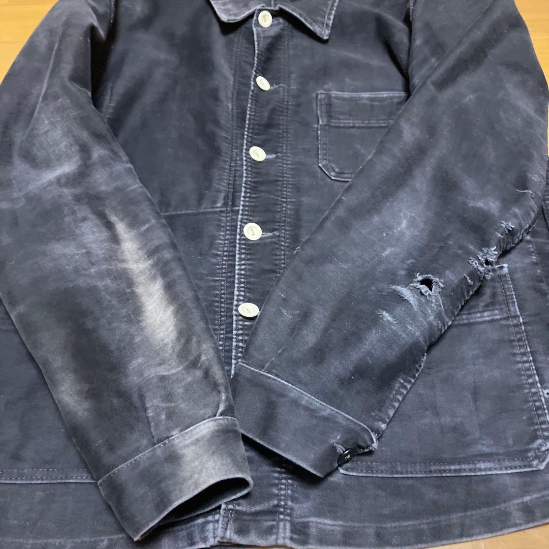 1950年代 ブラックモールスキン カバーオール