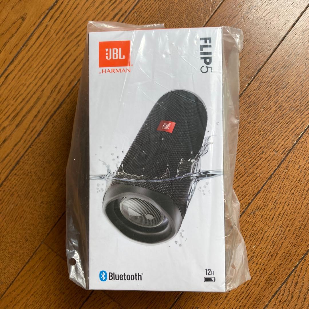 新品 未使用 JBL FLIP5 ポータブルスピーカー JBLFLIP5BLK
