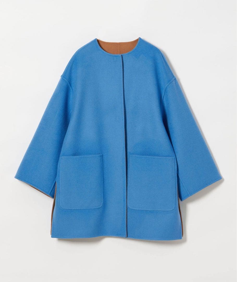 UNITED ARROWS バイカラー リバー ミドルコート 36