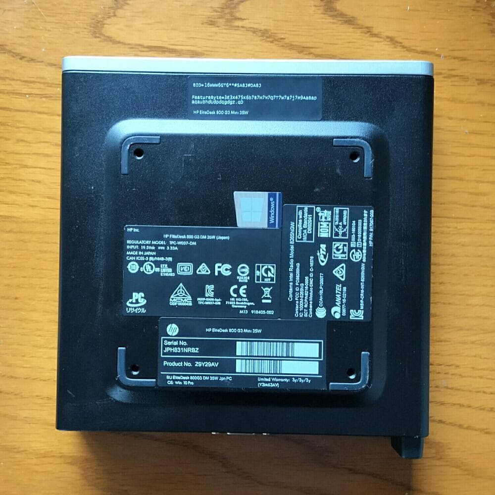 HP EliteDesk 800 G3 DM 第7世代 Core i7 搭載！