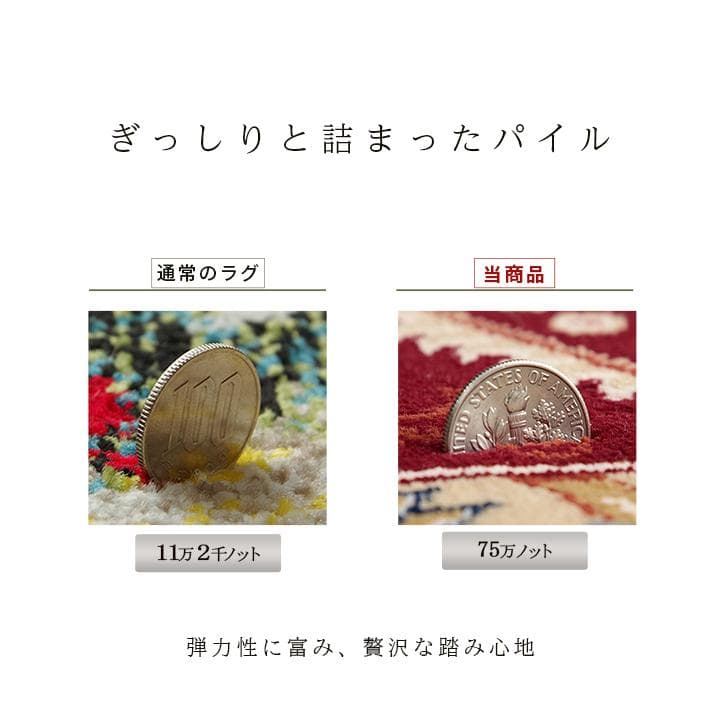 高級 ウィルトン織り 絨毯 メダリオン柄 ベルミラ 200x250cm ネイビー