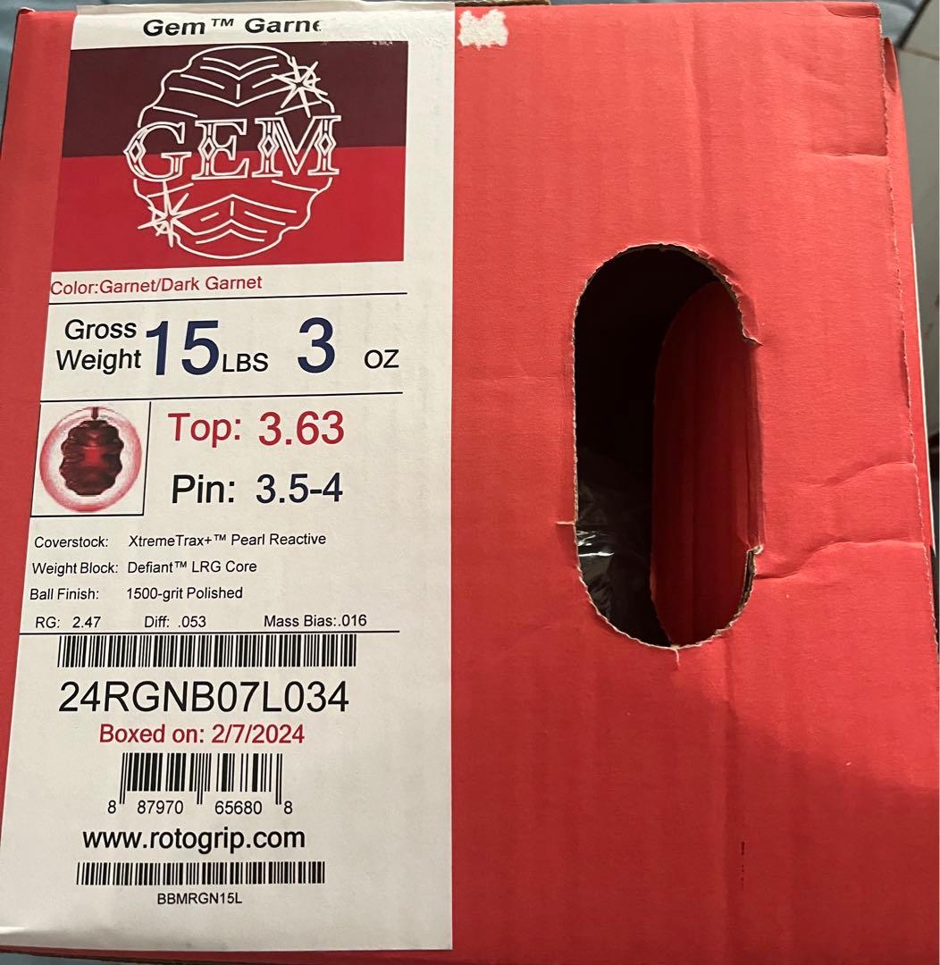 ロトグリップ　ジェムガーネット　15ポンド