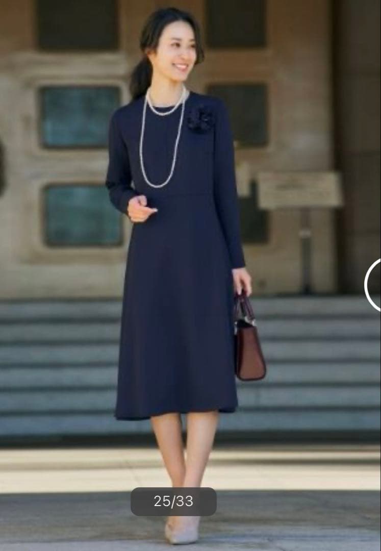 ミモレ丈 ジョーゼットワンピース UNTITLED