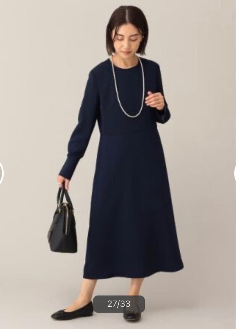 ミモレ丈 ジョーゼットワンピース UNTITLED