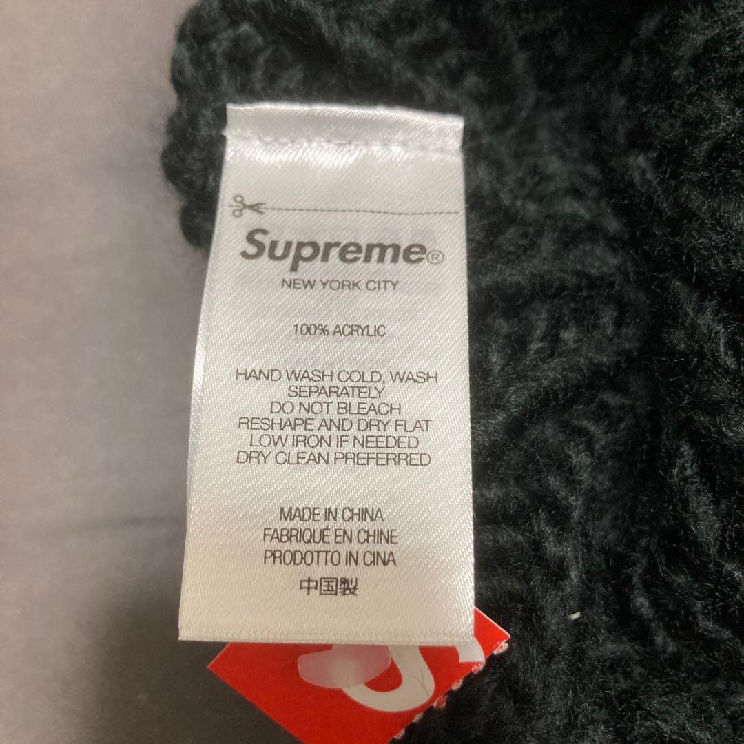 25SS Supreme Block Knit Beanie ニットキャップ 黒