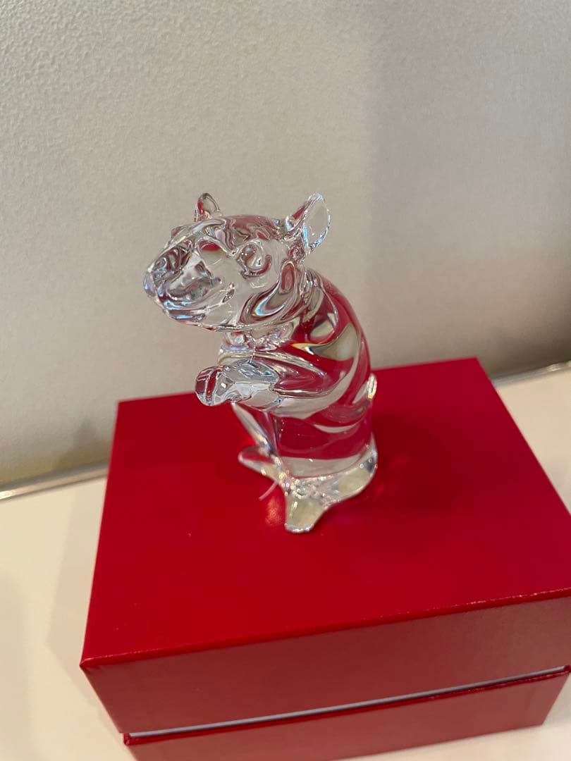 (美品)Baccarat バカラ 干支2020年 ねずみ クリスタル