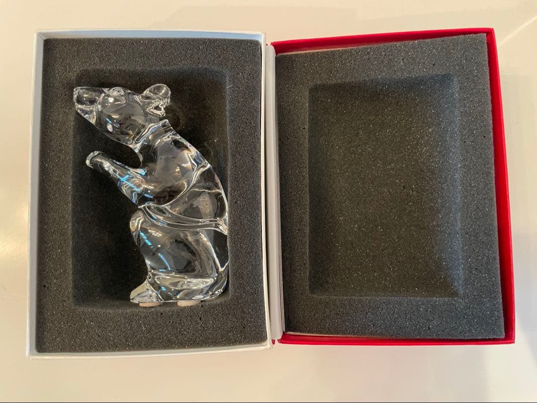 (美品)Baccarat バカラ 干支2020年 ねずみ クリスタル