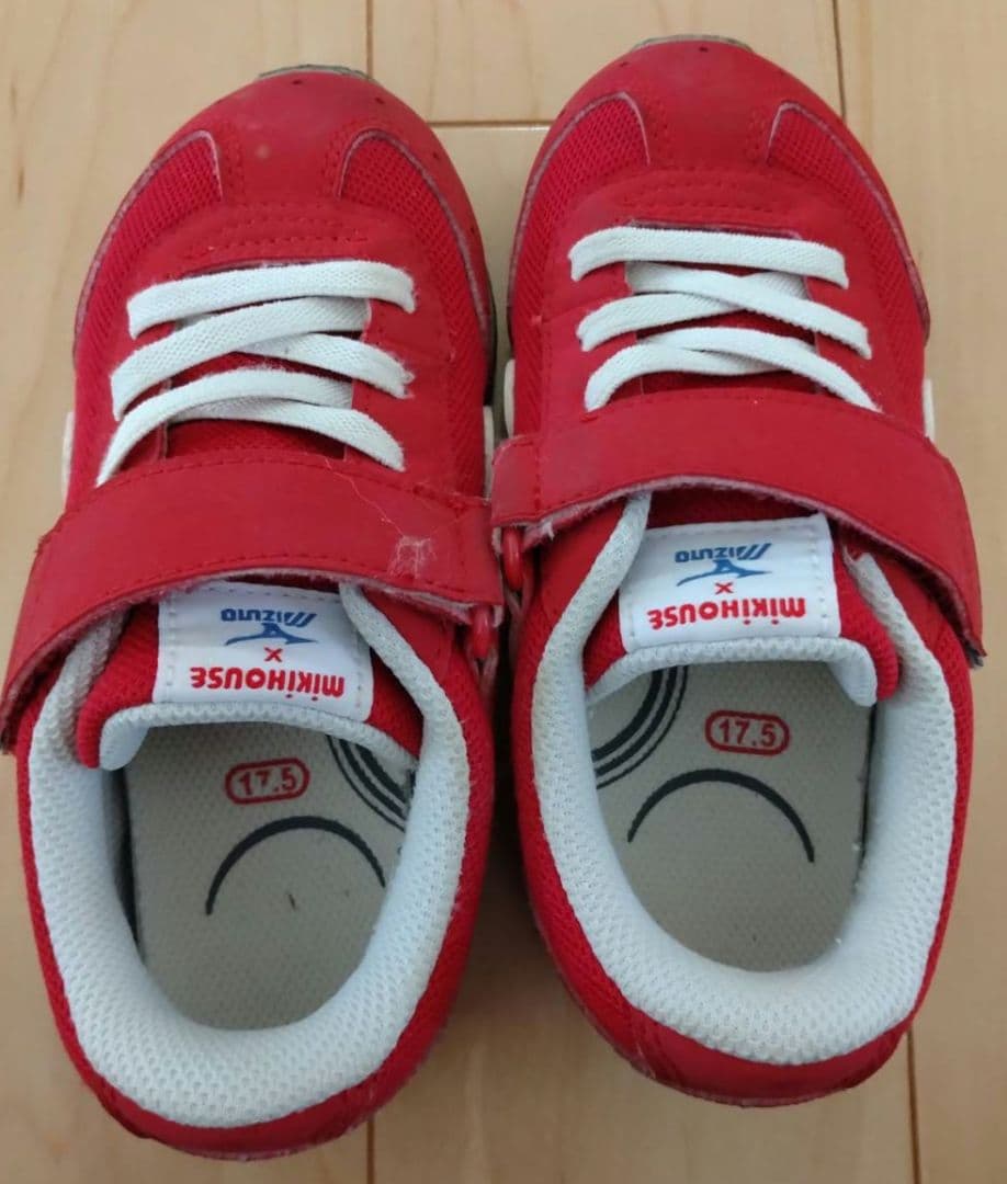 ♡ミキハウス×ミズノのコラボレーションシューズ☆サイズ17.5㌢☆未使用品