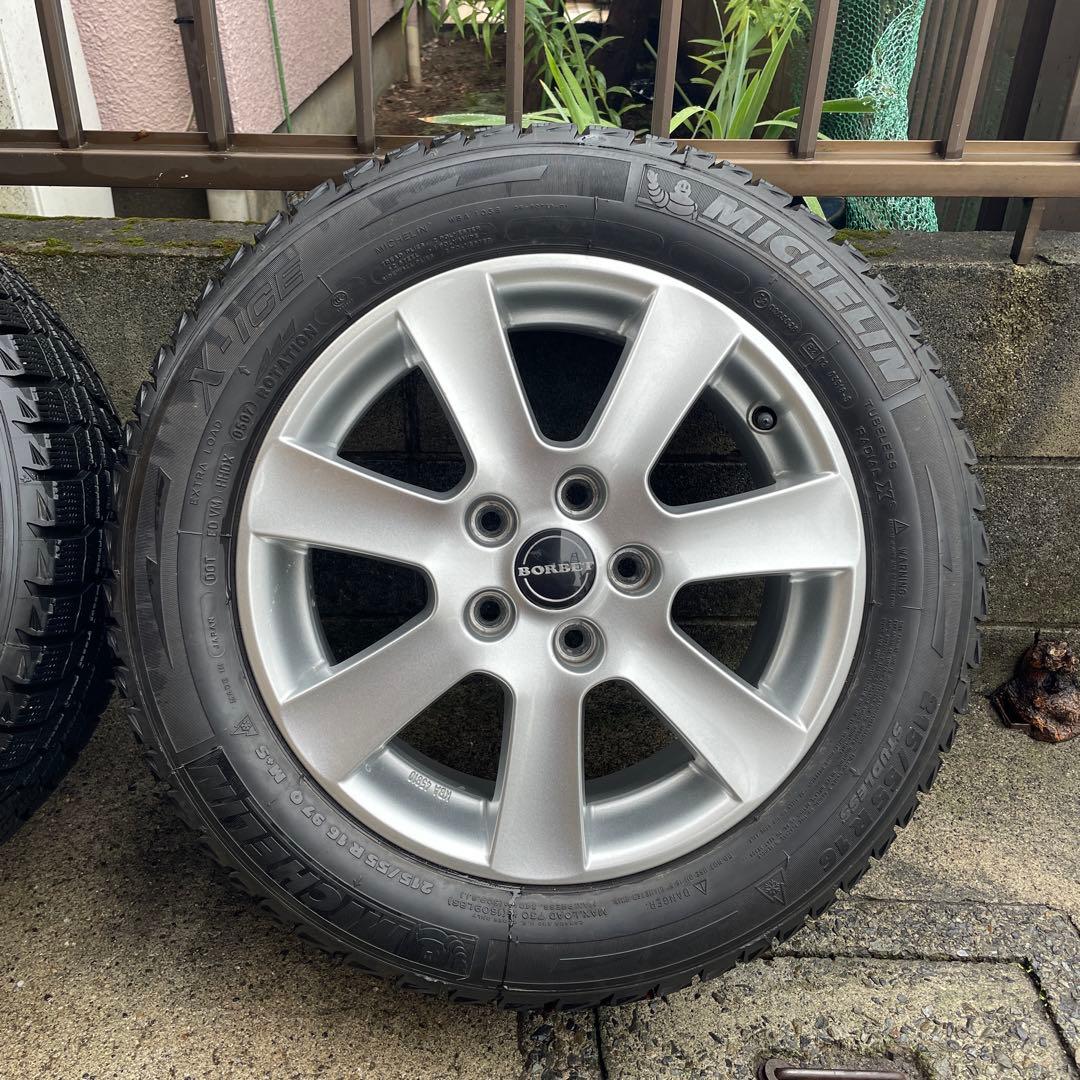 BORBET スタッドレスホイールセット 215/55 R16