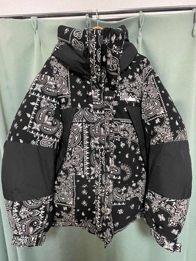 ファーストダウン×フリークスストア ペイズリー柄ダウンジャケットm