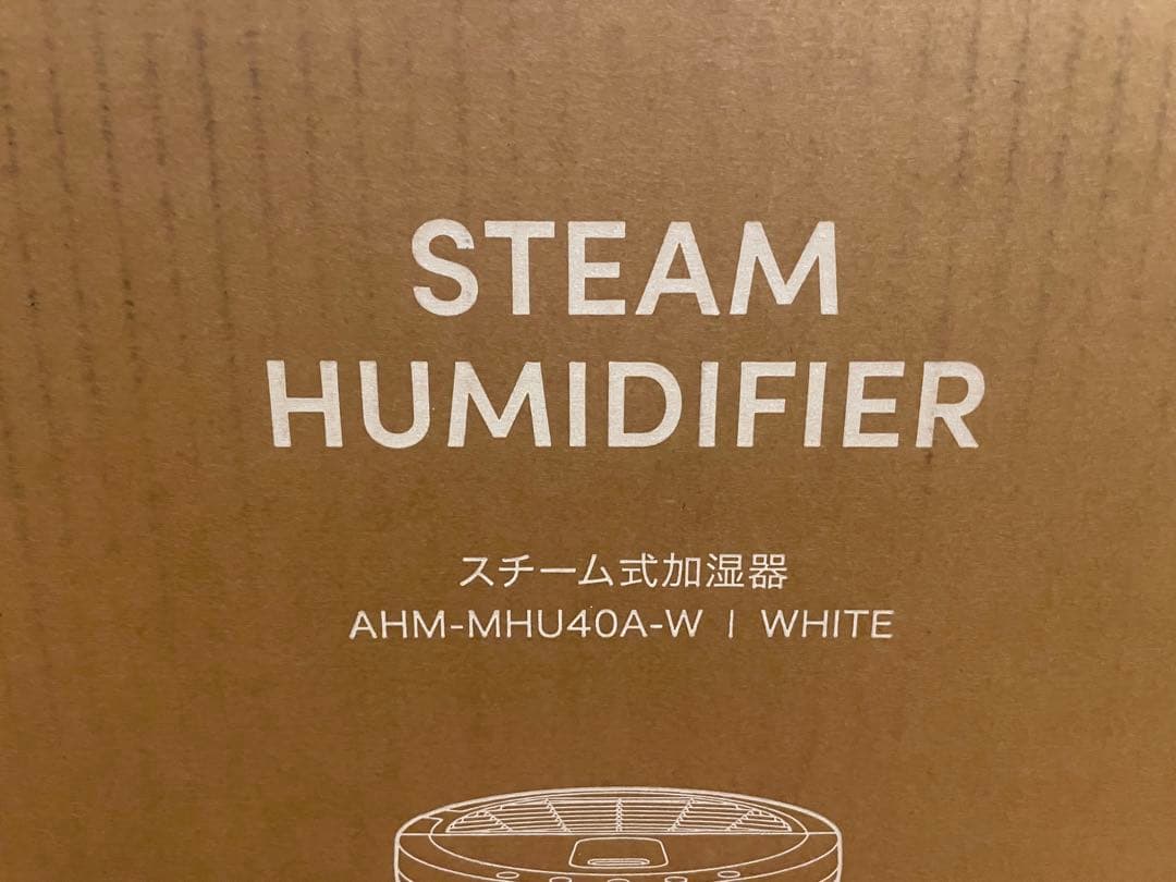 IRIS OHYAMA スチーム加湿器 AHM-MHU40A-W ホワイト