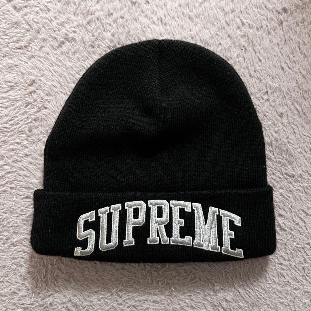 SUPREME & RAIDERS ブラックニット帽