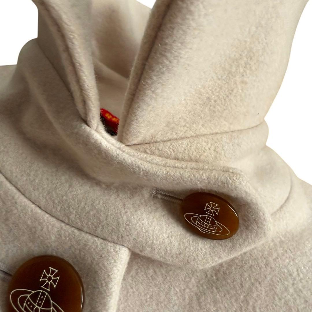 ヴィヴィアンウエストウッド ウールコート オーブ アンゴラ ベージュ サイズ2