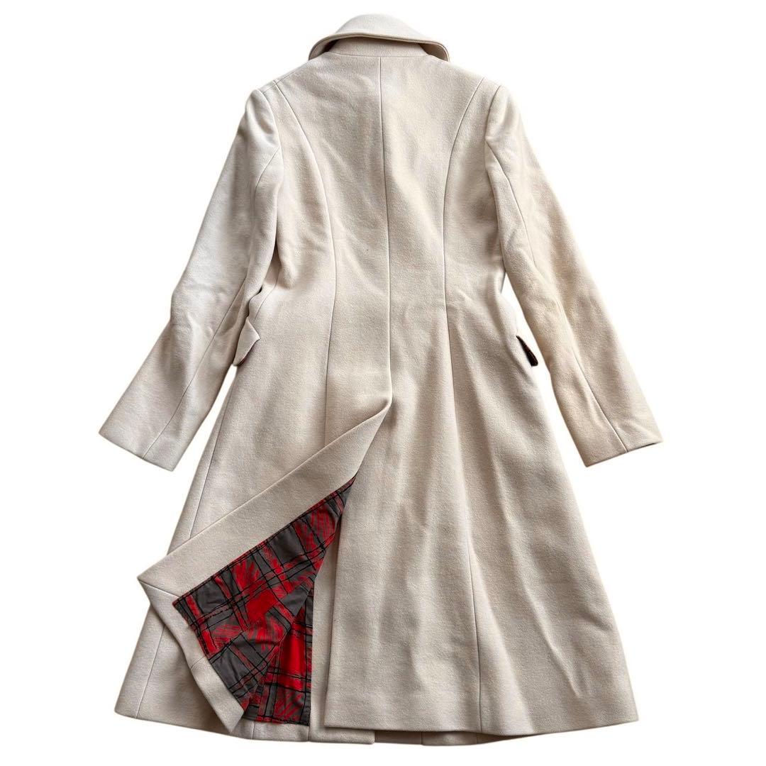 ヴィヴィアンウエストウッド ウールコート オーブ アンゴラ ベージュ サイズ2