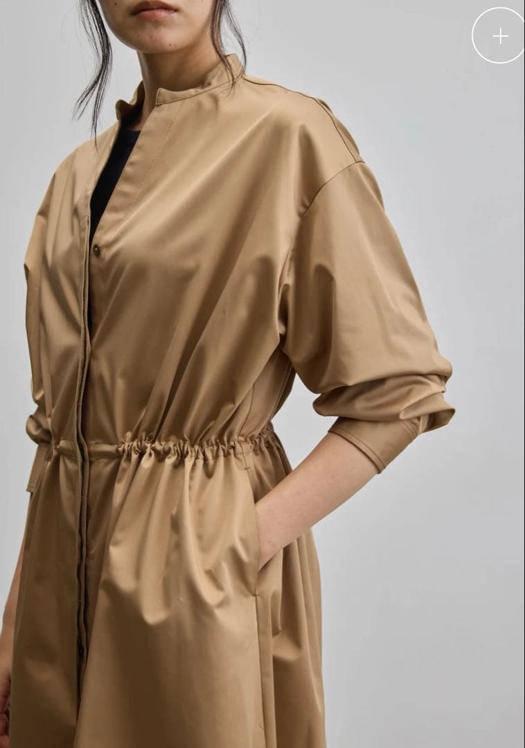 美品　SOEJU ソージュ　リモンタコートワンピース　キャメル　2way